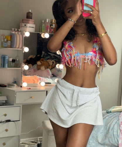 All strings attached bikini top