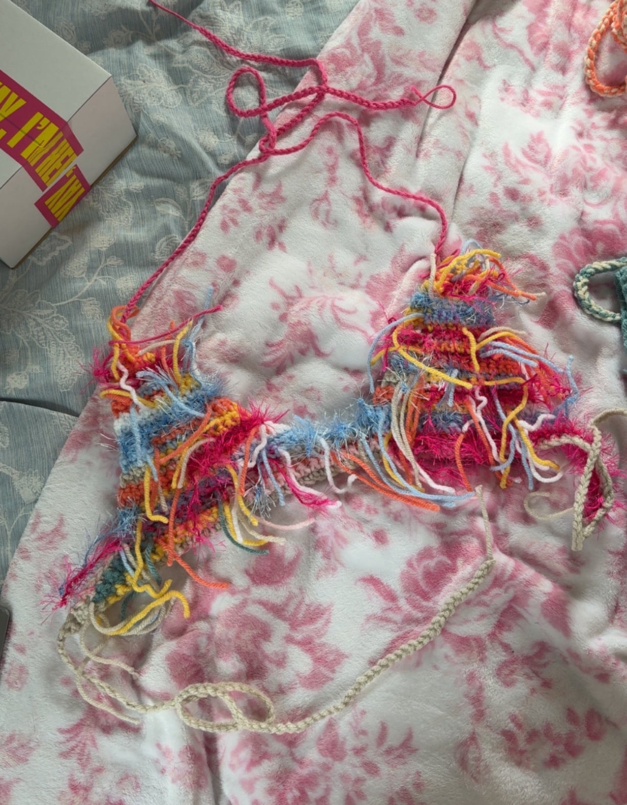 All strings attached bikini top