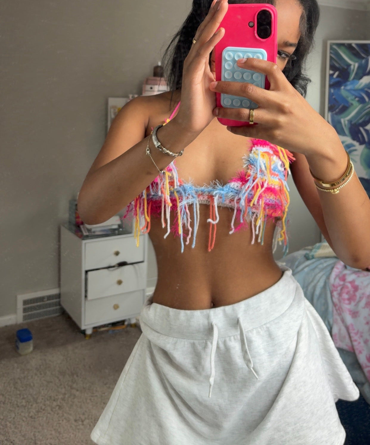 All strings attached bikini top